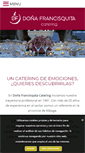Mobile Screenshot of donafrancisquita.com