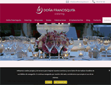 Tablet Screenshot of donafrancisquita.com